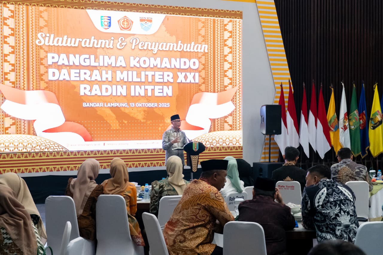 Pemprov Lampung dan Kodam XXI Radin Inten Bangun Sinergi Dalam Pembangunan Daerah